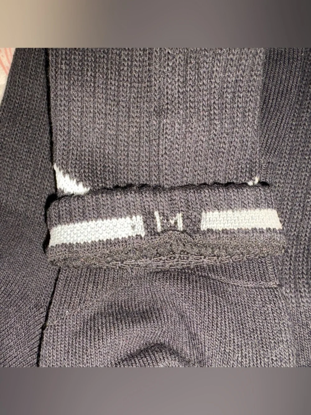 NWOT Men’s medium Nike Black Crew Athletic Socks with White Swoosh - 3 Pack